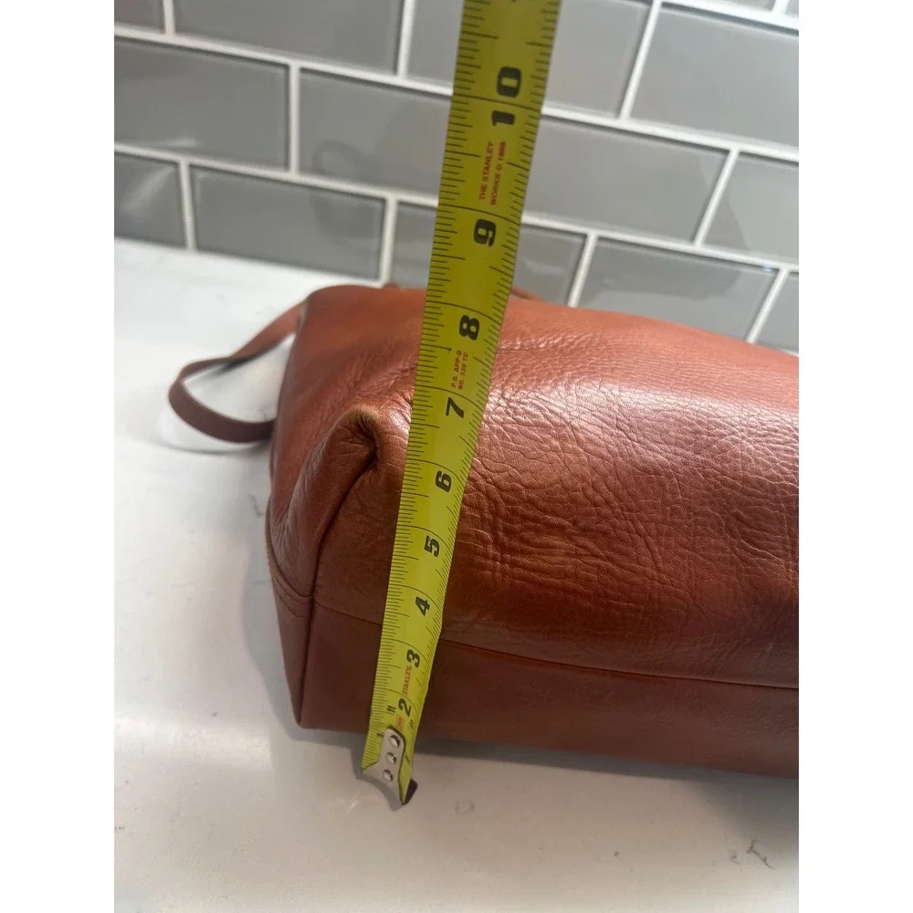 Madewell The Zip-Top Transport Carryall Transport Tote English Saddle Leather